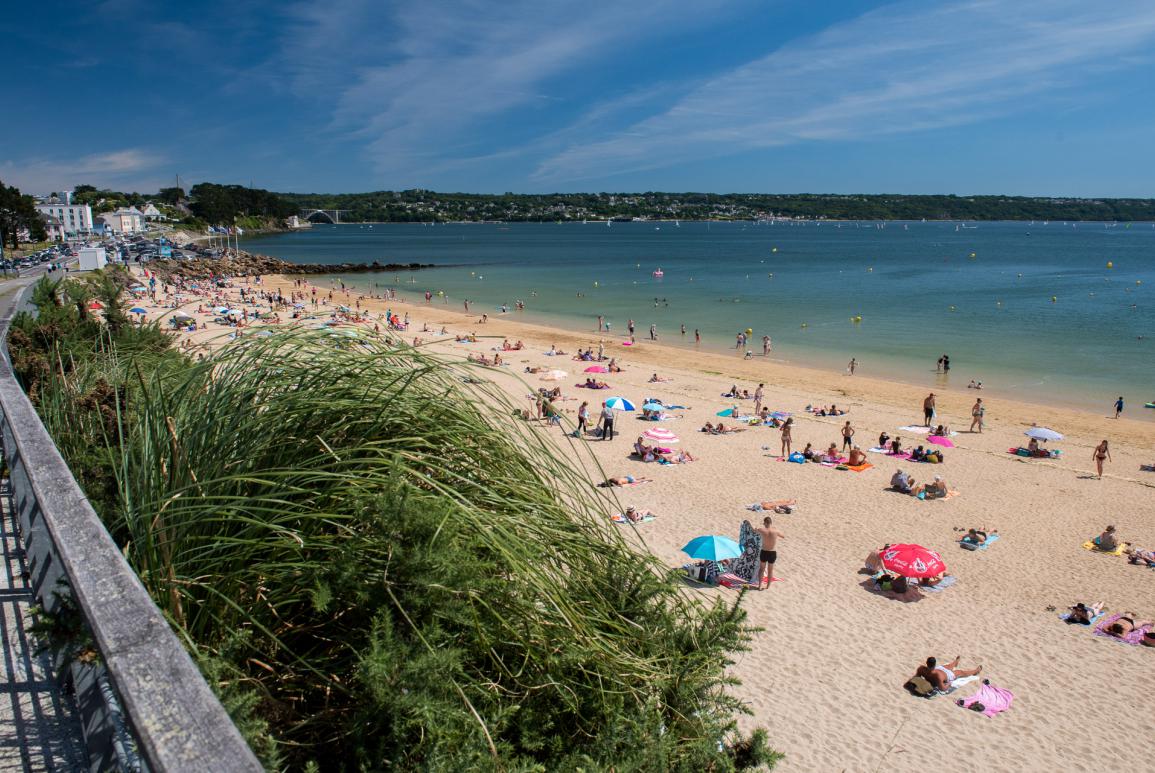 Personnes sur la plage - que visiter a brest